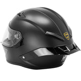 GDM Demon Full Face Motorcycle Helmet + Intercom Bluetooth Headset + Iridium Shield