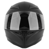 GDM GHOST Full Face Motorcycle Helmet + Intercom Bluetooth Headset + Smoked Shield