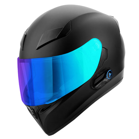 GDM GHOST Full Face Motorcycle Helmet + Intercom Bluetooth Headset + I – Motorcycle Helmet Outlet