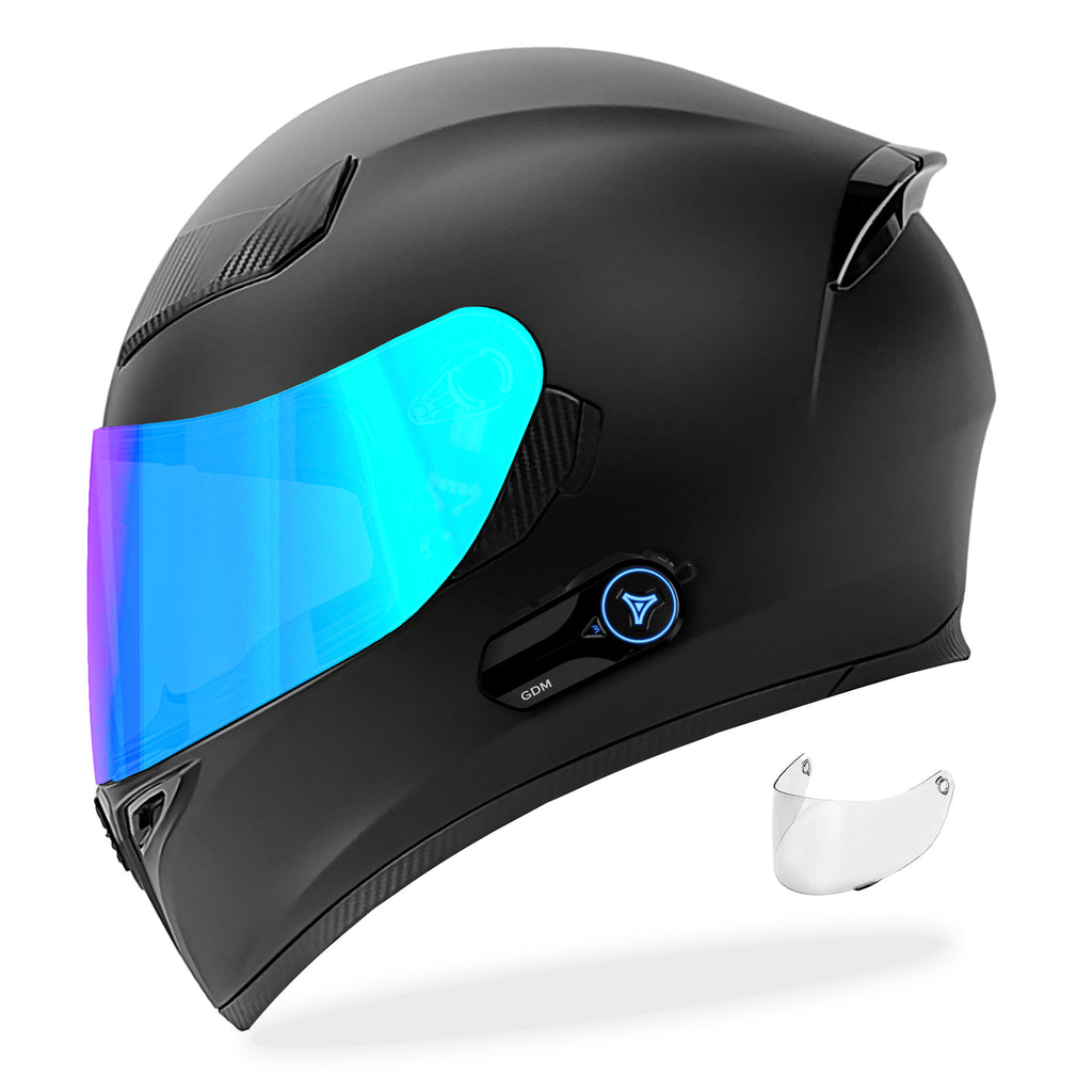 bluetooth motorcycle helmet add on GDM GHOST Full Face Motorcycle Helmet + Intercom Bluetooth Headset + I – Motorcycle Helmet Outlet
