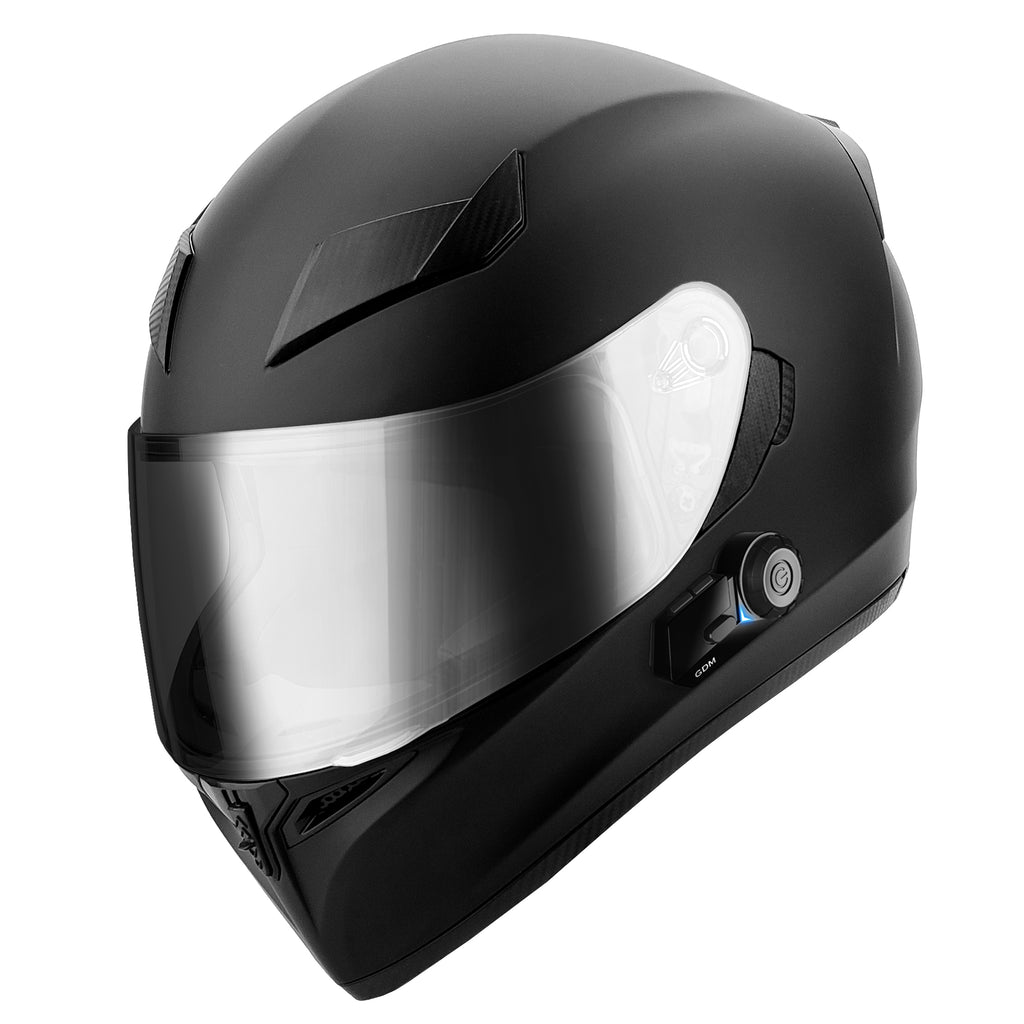 bluetooth motorcycle helmet silver GDM Ghost Motorcycle Helmet with Bluetooth Headset Supersonic – Motorcycle Helmet Outlet