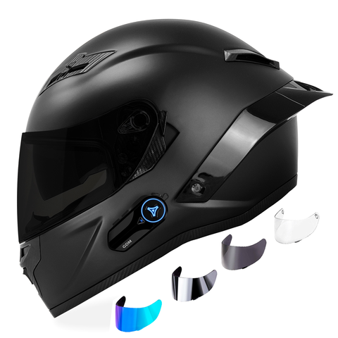 OUTLET Casco MOTO Negro SKY3 JET Estrella BANDIT Open face Helmet