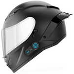 GDM Demon Full Face Motorcycle Helmet + Intercom Bluetooth Headset + Chrome Shield