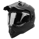 GDM BEAST Dual Sport Full Face Helmet Matte Black ATV Motocross Snowmobile