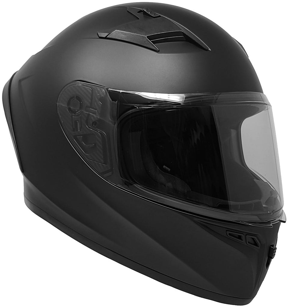 GDM VENOM Full Face Motorcycle Helmet Matte Black – Motorcycle Helmet Outlet