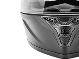 GDM Demon Full Face Motorcycle Helmet + Intercom Bluetooth Headset + Chrome Shield