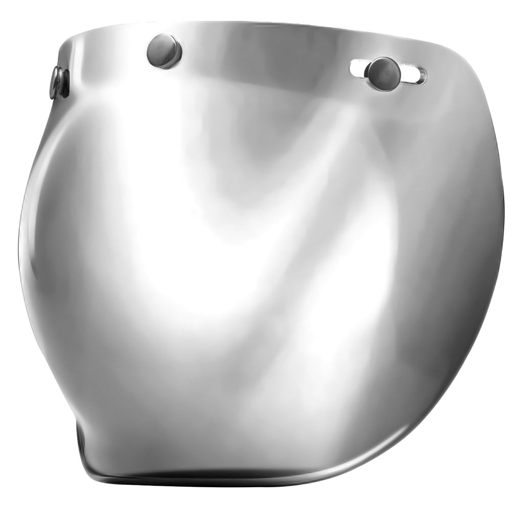 3/4 motorcycle helmet face shield Bubble Visor Vintage Retro 3/4 Open Face Helmet Face Shield 3-Snap – Motorcycle Helmet Outlet