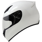 GDM DK-120 Full Face Motorcycle Helmet Gloss White