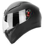 GDM GHOST Full Face Motorcycle Helmet Matte Black