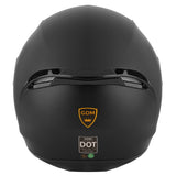 GDM GHOST Full Face Motorcycle Helmet + Intercom Bluetooth Headset + Smoked Shield