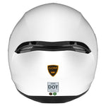 GDM GHOST Full Face Motorcycle Helmet Pearl White