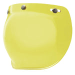 Bubble Visor Vintage Retro 3/4 Open Face Helmet Face Shield 3-Snap